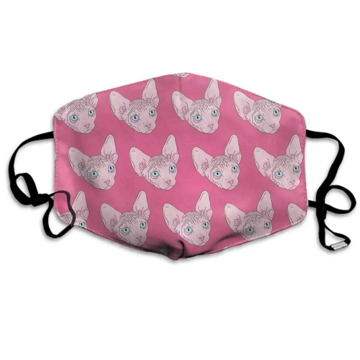 

Winter Norse Warmer, Comfortable Two Layer Canadian Hairless Sphynx Cat Pink Anti Dust Face Mask Cover Mouth for Adults and