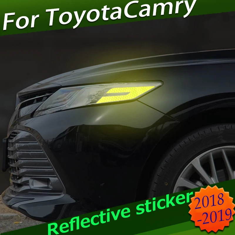 Светоотражающие наклейки для Toyota Daihatsu Camry Altis XV70 2018 2019 2 шт./компл. предупреждение о