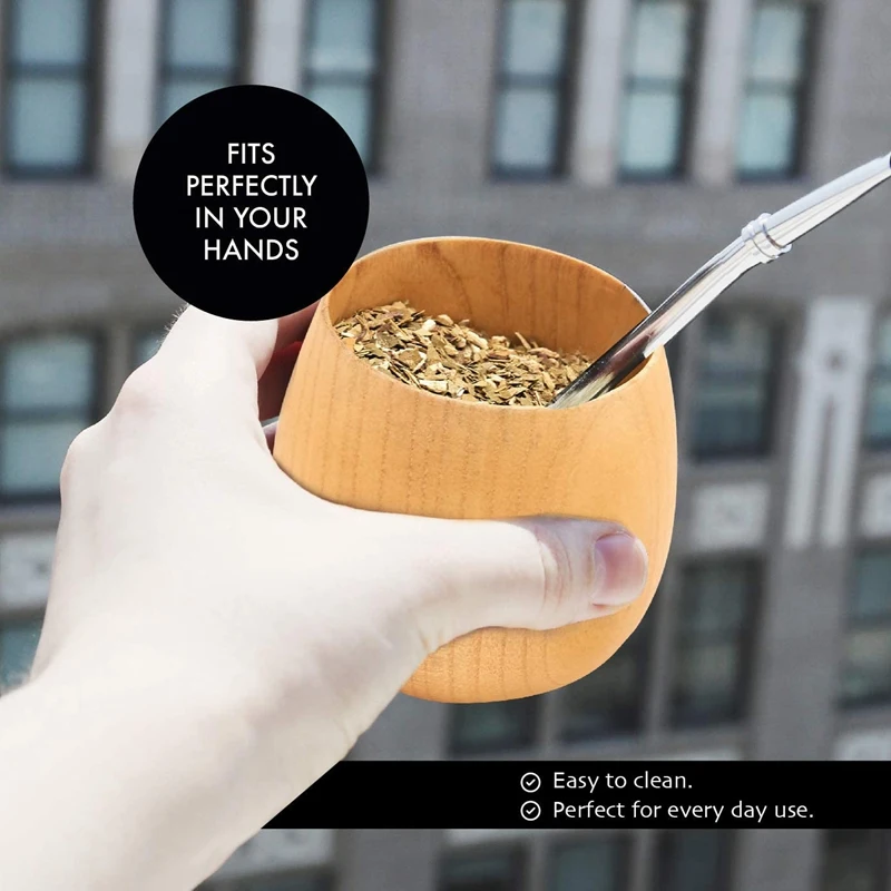 Деревянный чайный набор Yerba Gourd Mate чашка для кофе ручной работы из натурального