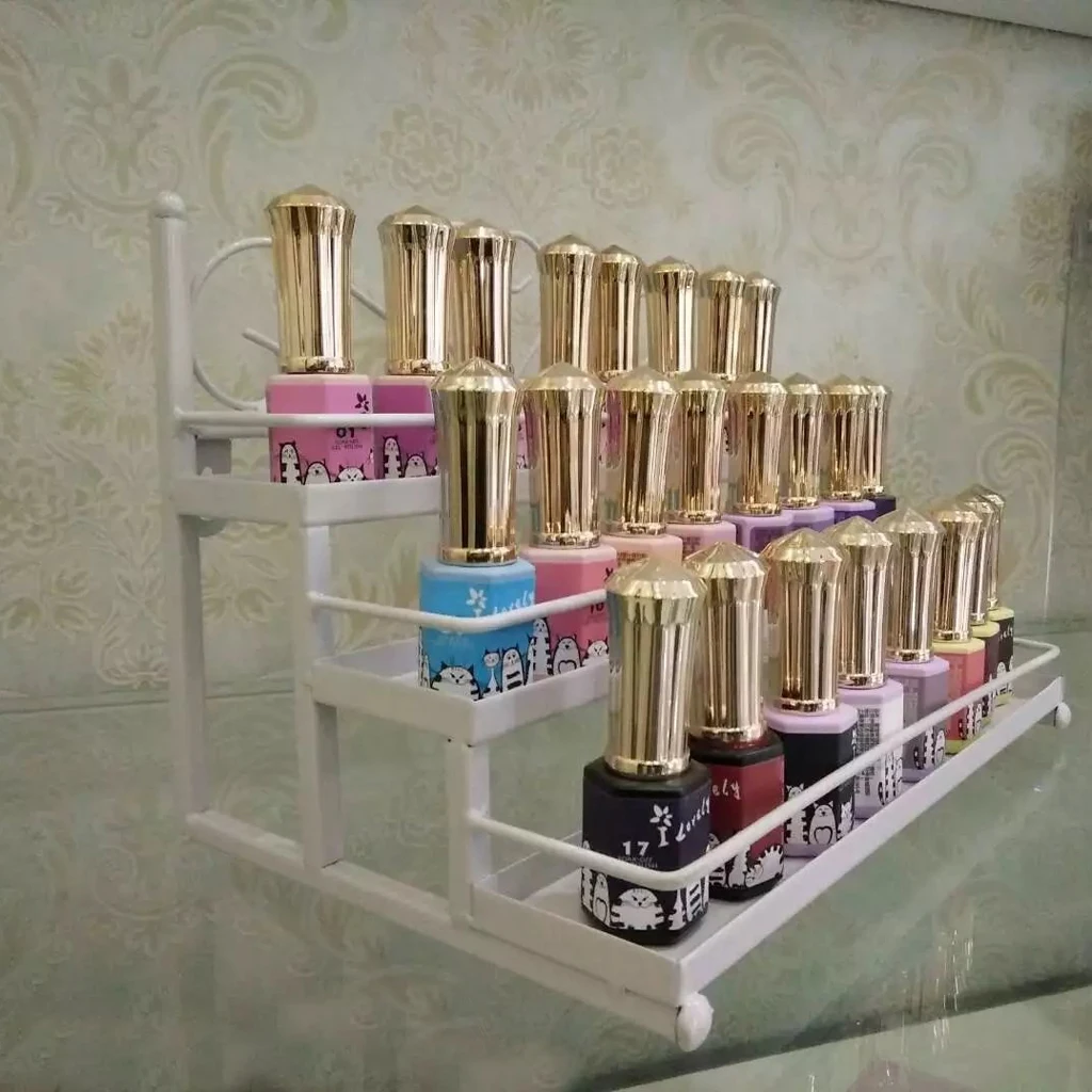 3 яруса металлический дизайн сердца косметический лак для ногтей стеллаж