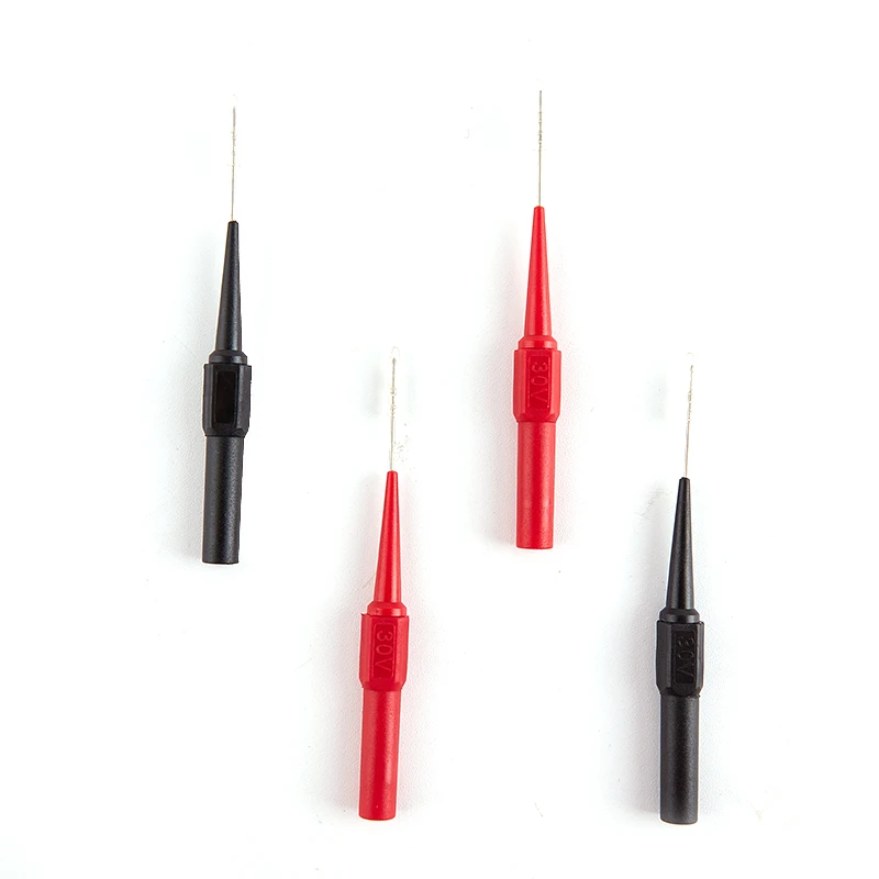 

4 Pcs 0.7MM 30V Diagnostic Tools Multimeter Lead Back Piercing Needle Tip Probes stainless steel needle