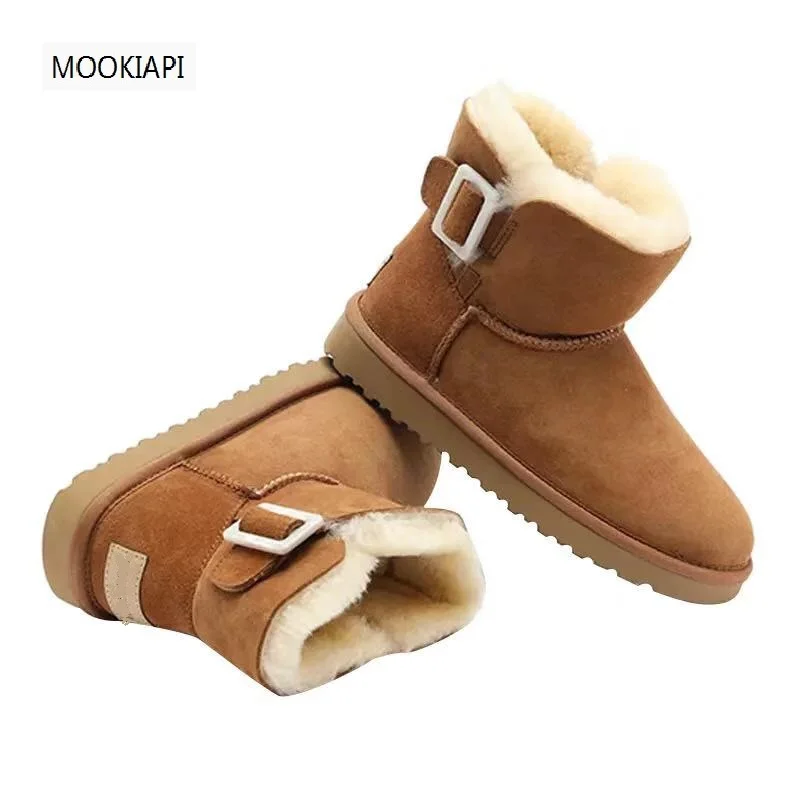 Новейшие женские сапоги в Австралии 2019 настоящая овчина 100% Натуральная шерсть