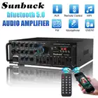 Стереоусилитель SUNBUCK 3000 Вт с bluetooth, объемный звук, USB, SD, AMP, FM, DVD, AUX, ЖК-дисплей, дистанционное управление для домашнего кинотеатра, караоке