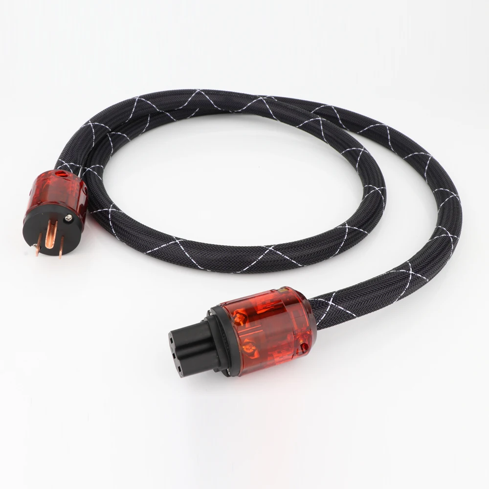 Из бескислородной меди Hi Fi версия США AC аудио кабель Мощность шнур чистый Медь P