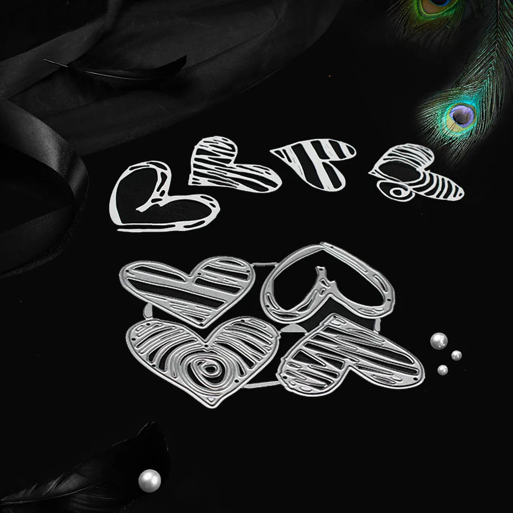 Металлические Вырубные штампы 4 шт./компл. любовь сердце дизайн галстук бабочка