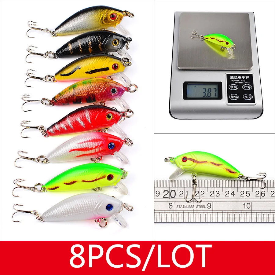 Набор воблеров для рыбалки размеры 43/46 шт. цвета в ассортименте|Наживки рыбной