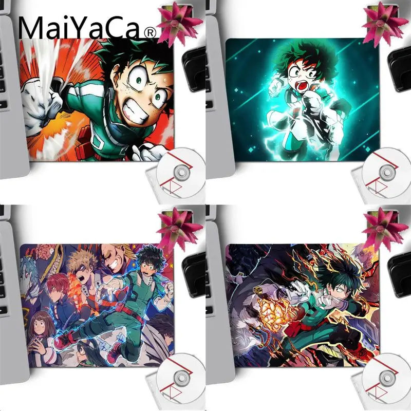 

MaiYaCa My Hero Academia Anime Boku No Hero Computer Gaming Mousemats Simple Design Speed Gaming Mouse Pads 18x22cm desk mat