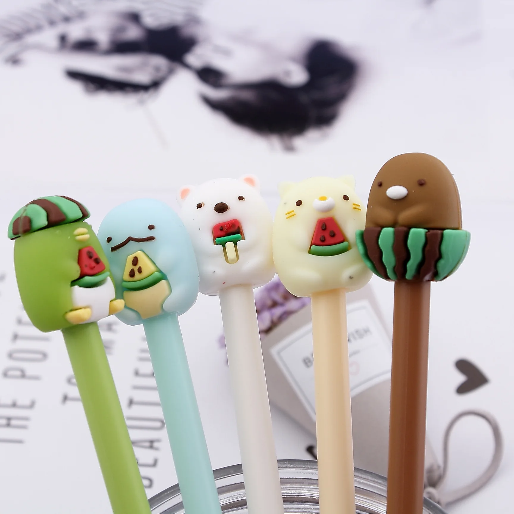 Мультяшная угловая биологическая нейтральная ручка Канцелярия для учеников