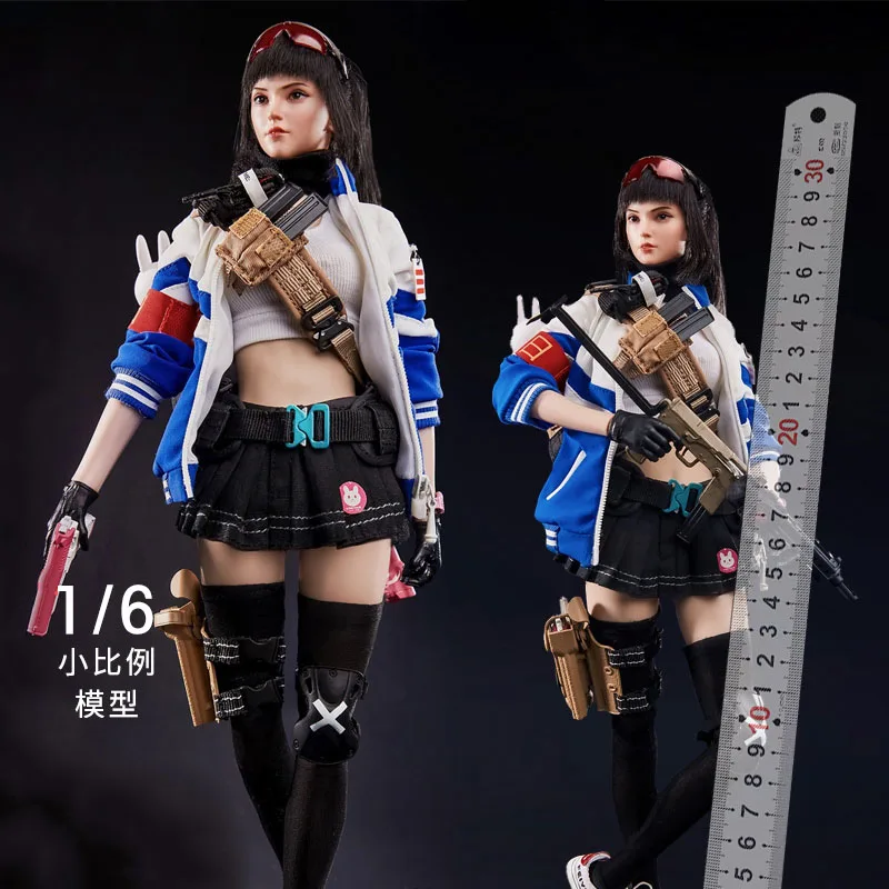 

FLAGSET FS-73039 1/6 Han Meimei Figure Model 12'' Female Soldier Action Doll Full Set Toy for Collection