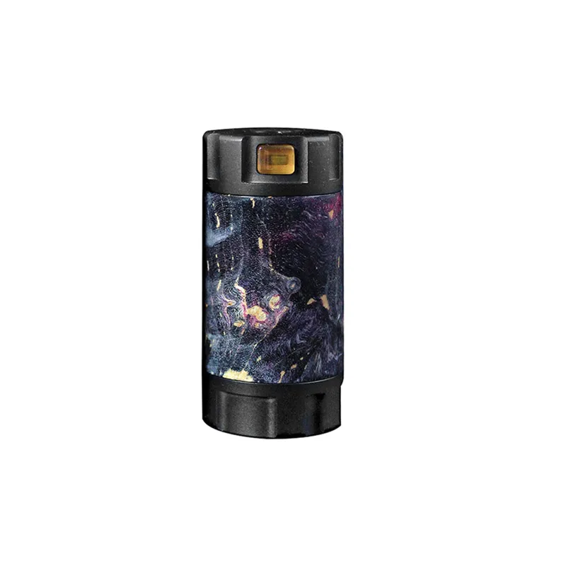 Black-Black Red Электронные сигареты Ultroner Mini Stick 18350 мех мод 24 мм Диаметр питание от одного 18350 стабилизированного дерева Vape испаритель - Цвет: Black-Black Red