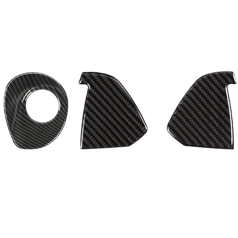 

2Pcs Center Console Side Air Outlet Decorative Stickers & 1Pcs Car Key Hole Ignition Start Switch Decoration Cover Trim
