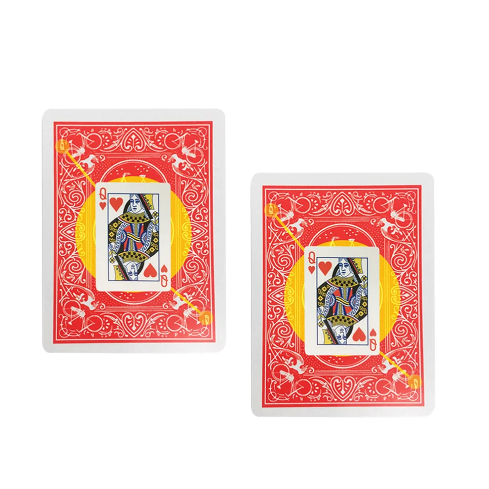 2 Pcs Perspective Card Magic Prop Funny Tricks Secret Mark Playing Cards Tools Stage Performace Accessory (Red) | Игрушки и хобби