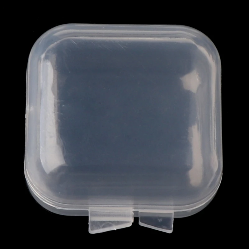 

20Pcs Square Mini Clear Plastic Storage Containers Box with Lids for Small Items