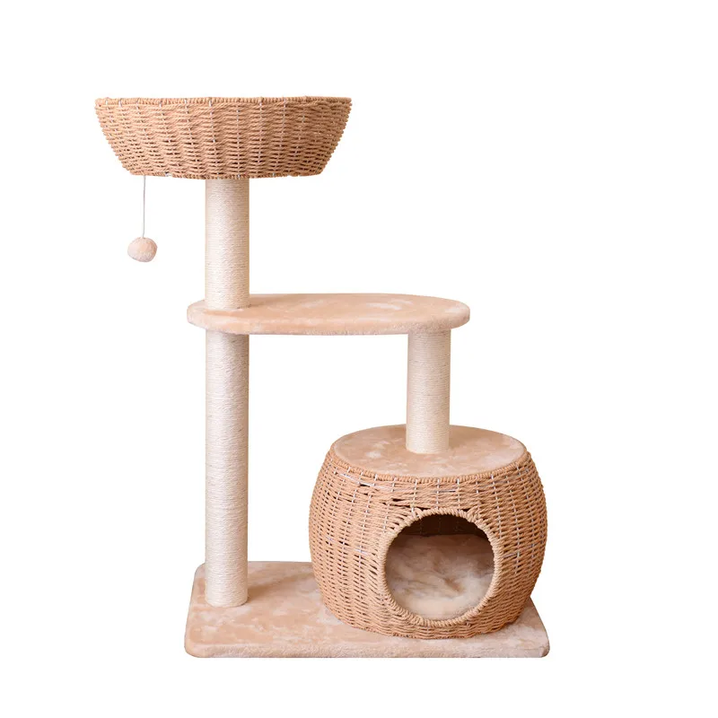 

Cat Climbing Frame Sisal Cat Scratch Board Cute, Comfortable and Breathable Cat Nest