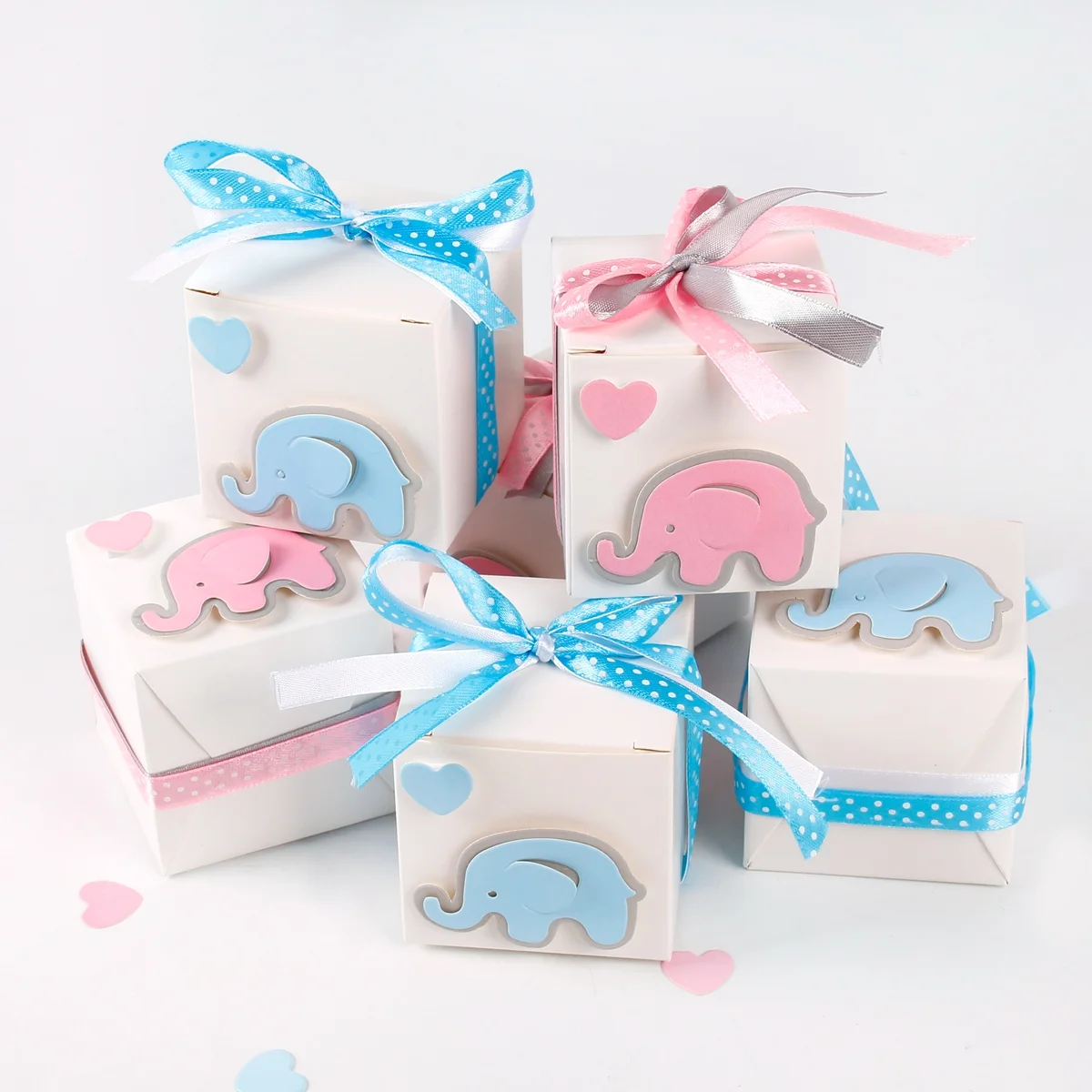 Staraise 12 шт. украшение для детского душа в виде слона конфетная наклейка на мешок