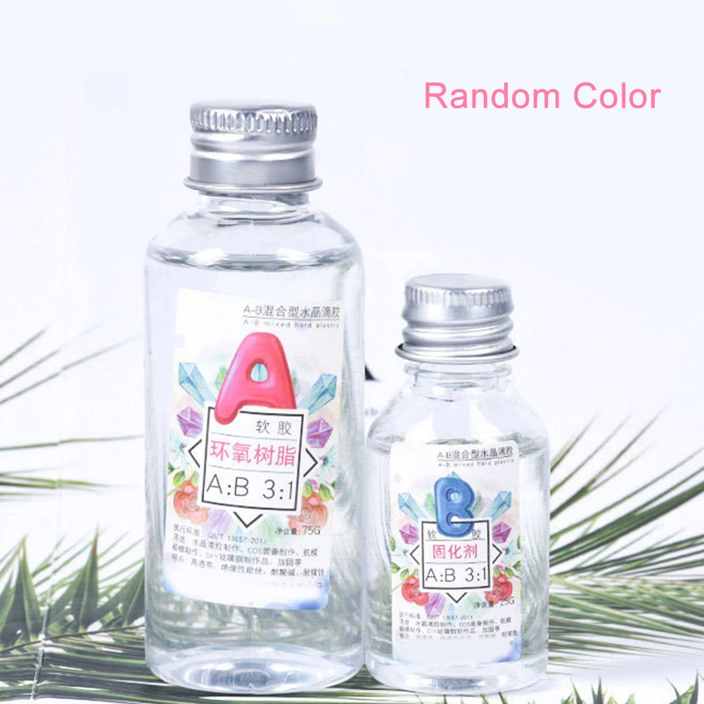 1 Набор художественный высококлейкий кристаллический клей AB смешанный