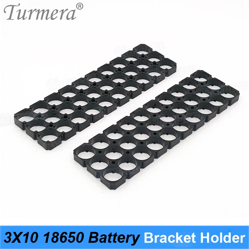 Пластиковый держатель для литиевых батарей Turmera 10X3 18650 аккумуляторных 12 В 24 36