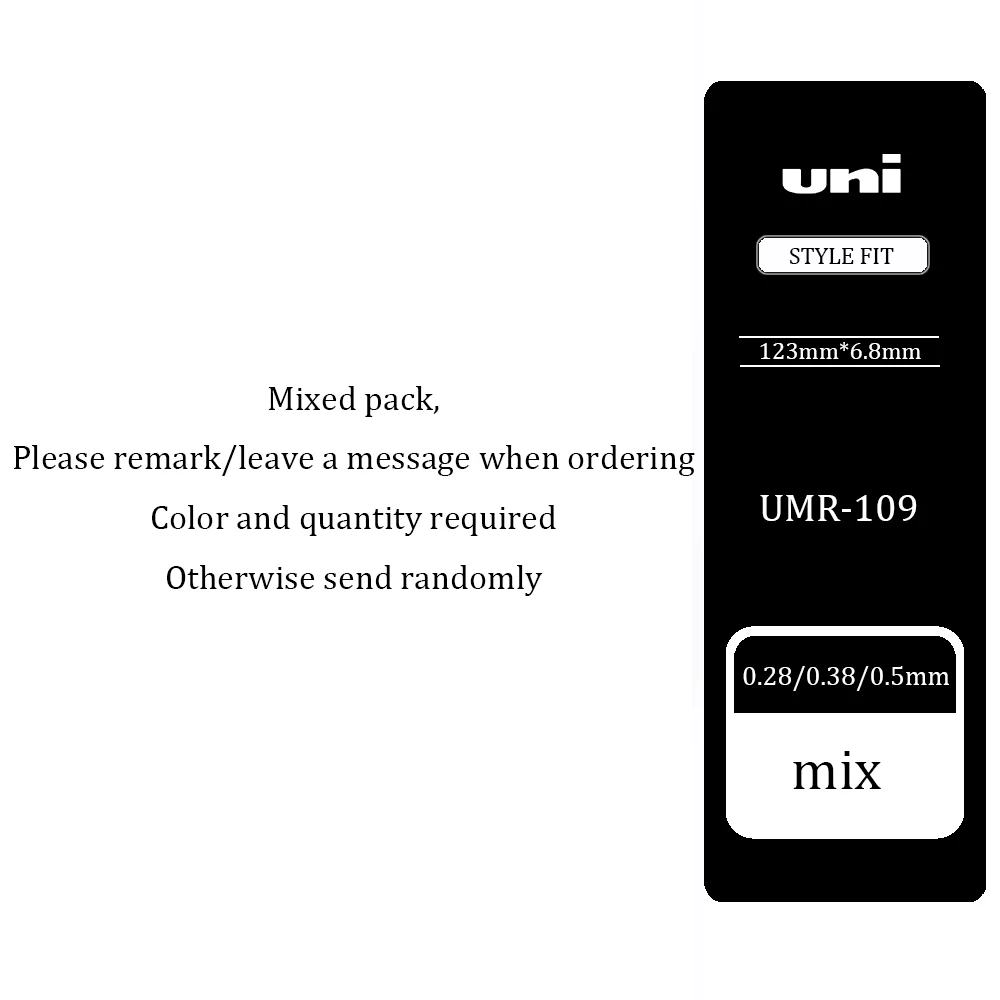 

Гелевые ручки Uni Style Fit заправка 0.28/0.38/0.5 мм