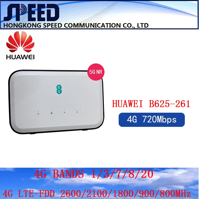 

Разблокированный роутер Huawei B625, B625-261, CAT12, 720 Мбит/с, 4G, CPE роутер, Wi-Fi точка доступа, со слотом для сим-карты, EE 4G Роутер PK b315, B535, b818