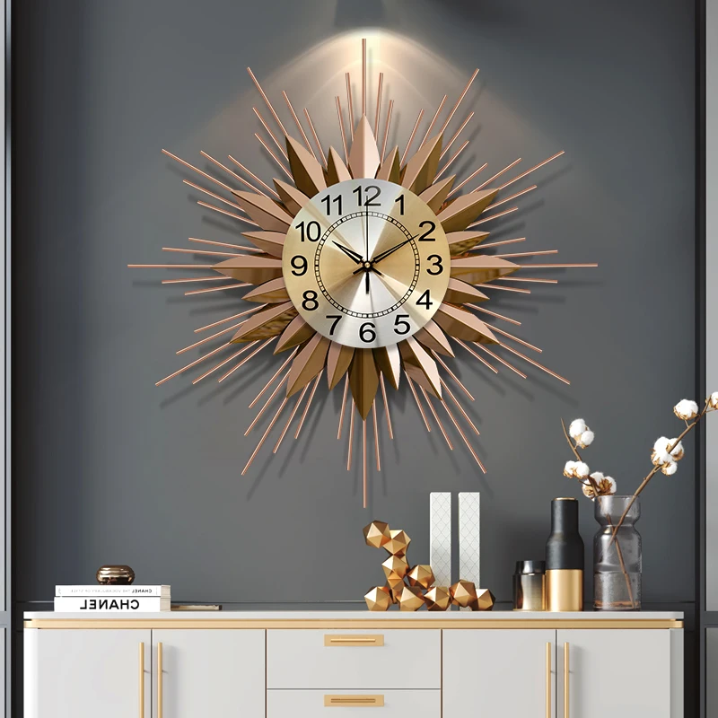 

Large Nordic Wall Watch Wall Clock Living Room Home Clock Decoration Fashion Creative Mute Clock Art Deco Clock