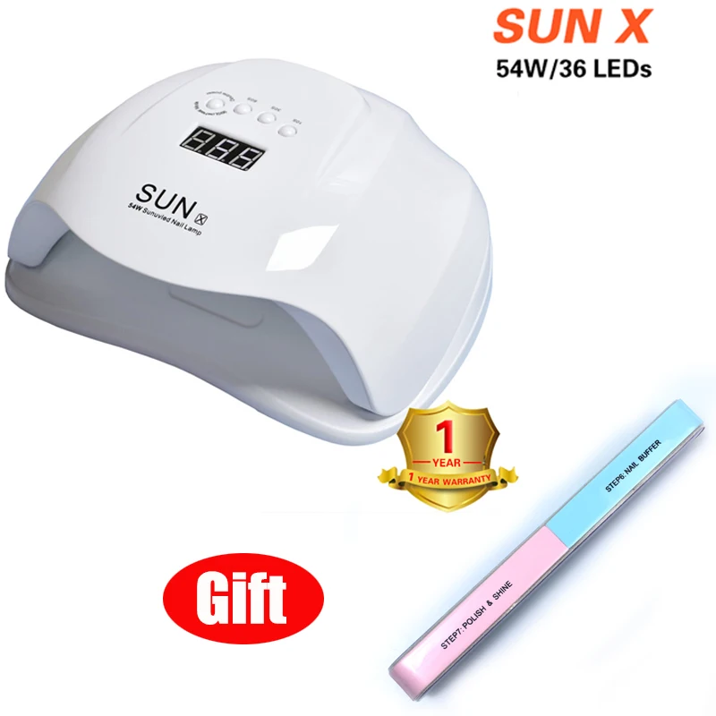 Сушилка для ногтей SUN 2C, УФ лампа, ЖК-дисплей 48 Вт, 36 светодиодов, Сушилка для ногтей, лампа для отверждения, Гель-лак, машина для УФ SUNUV, авто-зондирование, лампа для ногтей