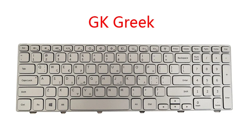 Ноутбук GK HU LA клавиатура для DELL Inspiron 17 7737 7746 0YGG0V YGG0V Греческий Иврит Латинская