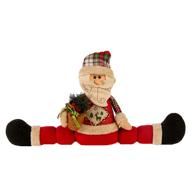 Рождественский декоративный ограничитель открывания двери снеговик/Санта Клаус
