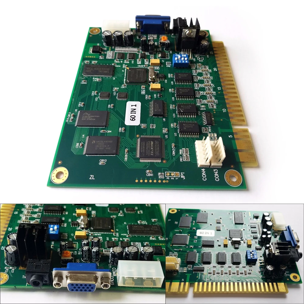 

60 in 1 Classic Arcade Game PCB Jamma for Arcade Game Machine Multi Game Board Vertical Screen