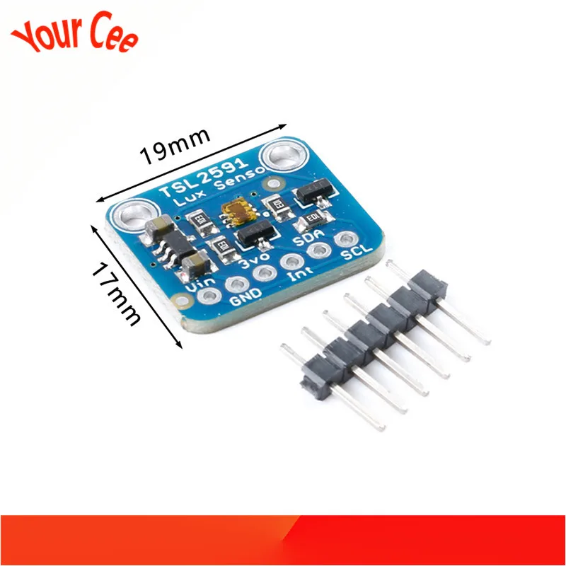 Цифровой оптический сенсорный модуль TSL2591 светильник IC I2C 3 В 5 в с высоким