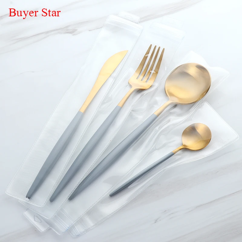 Набор ножей из нержавеющей стали 7 цветов 16 шт./компл.|fork knife|steel cutlery setstainless steel set |
