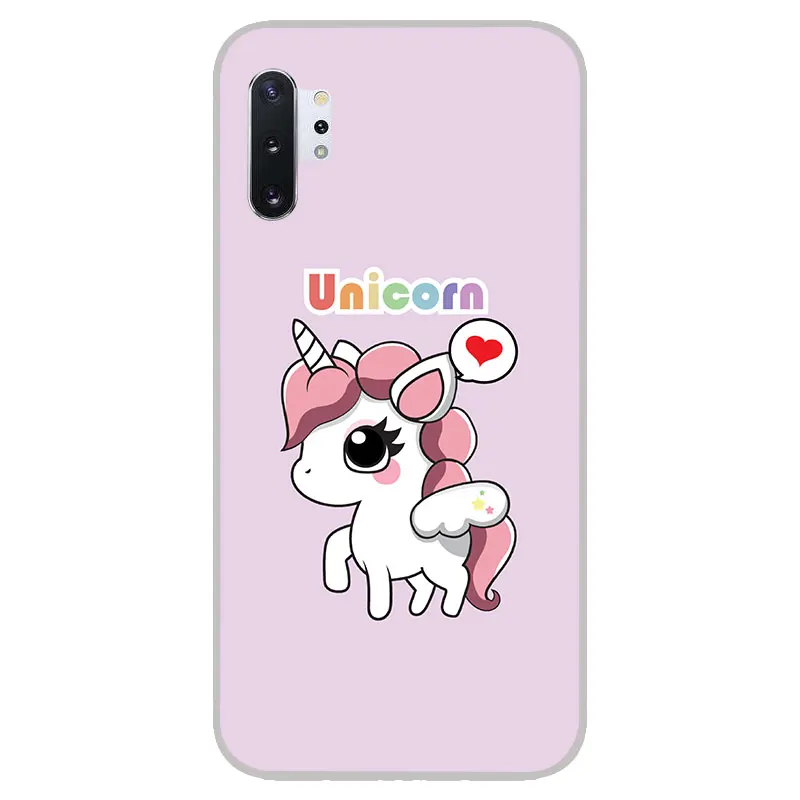 cute cartoon unicorns Matte Silicone Case For Samsung galaxy Note 10 pro 9 8 A90 A70 A60 A50 A40 A30 A10 M40 M30 M20 M10 cover |