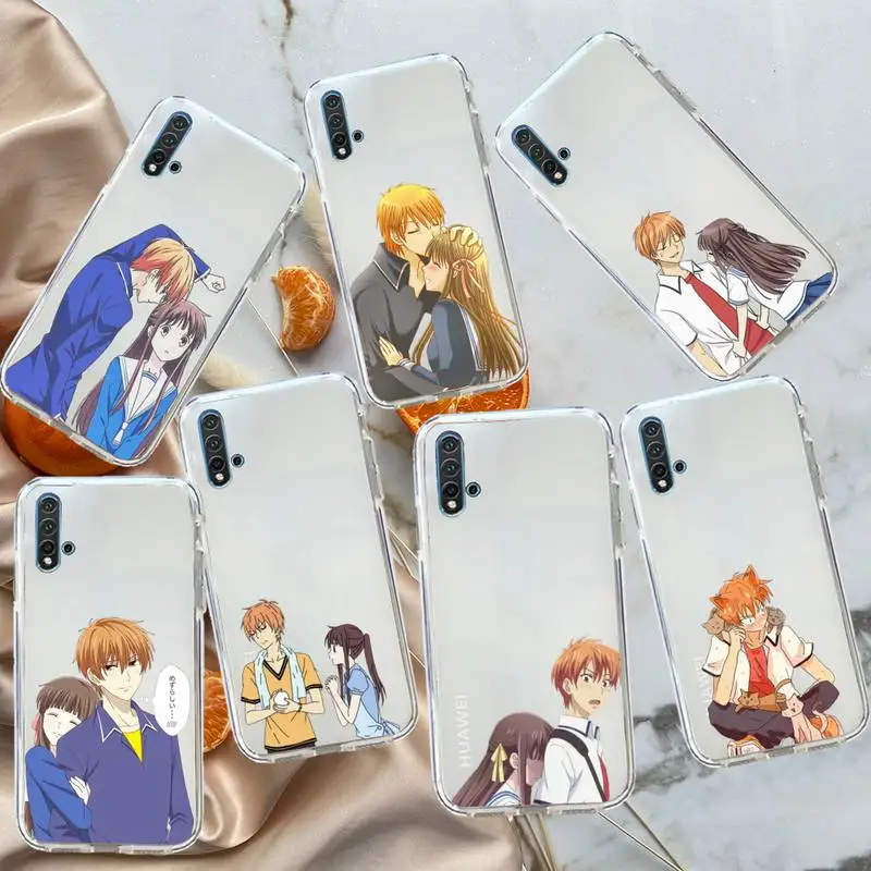 

Fruits Basket anime Phone Case Transparent for Huawei honor P mate 40 20 30 10 50 i 9 x mate pro lite 8a