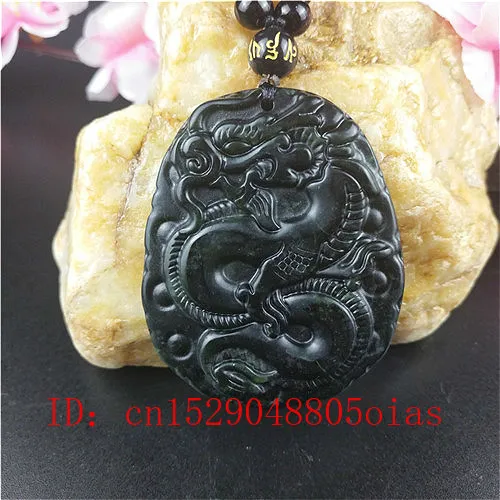 Сертифицированный китайский натуральный черный зеленый Нефритовый дракон