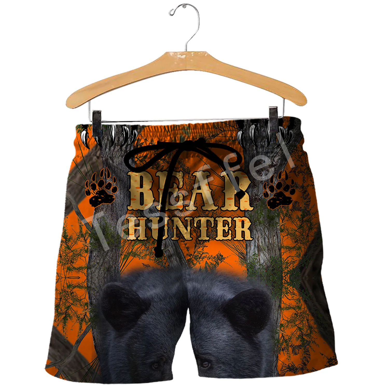 

Мужские охотничьи шорты tessвам, повседневные свободные пляжные удобные шорты с 3D-принтом медведя, оленя, койота, летние шорты в стиле Харадзю...