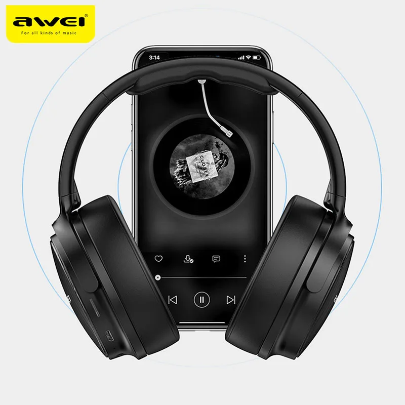 

AWEI A780BL 5.0 Wireless Headphone Bluetooth With Mic Stereo Deep Bass Gaming Headset Support TF Card For iPhone Game Headsets