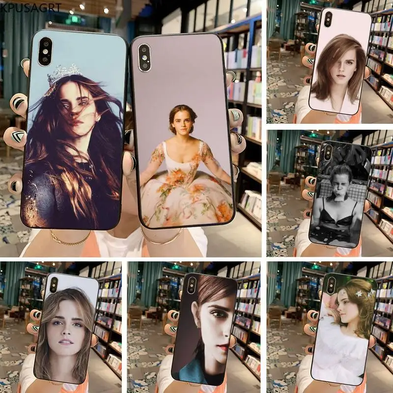 Emma Watson мягкий чехол для телефона iphone 12 pro max 11 XS MAX 8 7 6 6S Plus X 5S SE 2020 XR|Бамперы| |