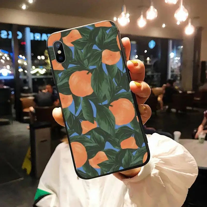 

Summer fruit lemon peach pomegranate Phone Case for iPhone 11 12 pro XS MAX 8 7 6 6S Plus X 5S SE 2020 XR