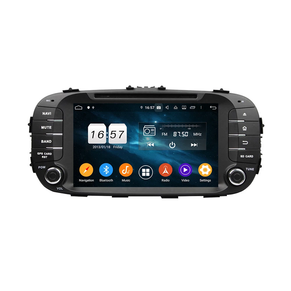 8 &quot2 Din ядер Android 9 0 dvd плеер автомобильный Радио для KIA SOUL 2014 Автомобильный