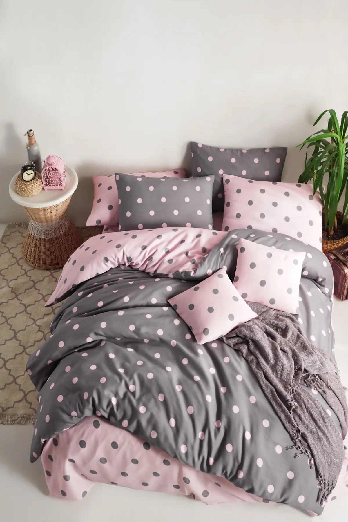 

2021 Bedding Set With Pillowcase Duvet Cover Sets Bed Linen Sheet Double Full Single Size Quilt Covers Bedclothes Pink&Rose