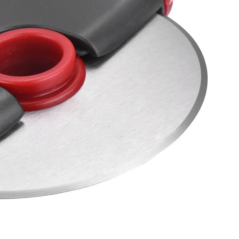 Нож для резки пиццы из нержавеющей стали с защитным кольцом|Инструменты