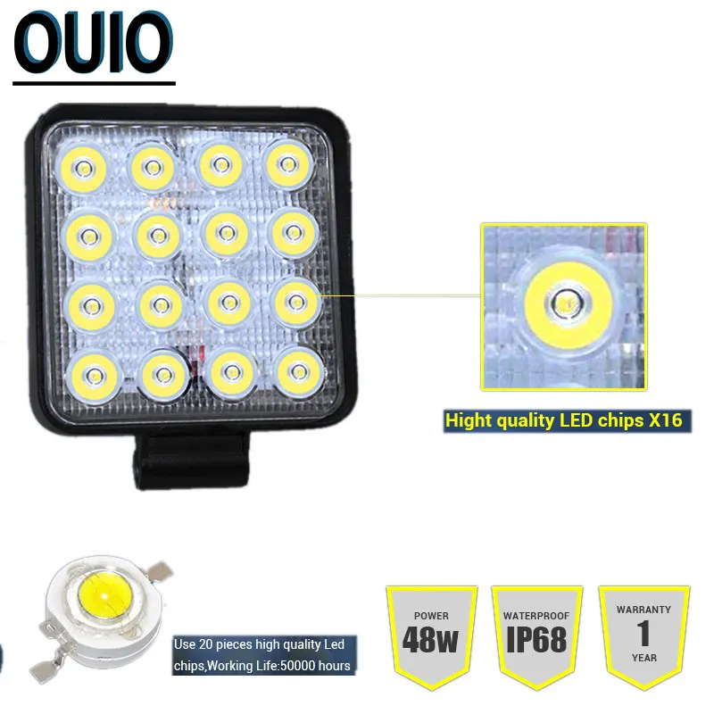 4x4 светодиодный светильник бар 12V автомобильные аксессуары машинка для стрижки 48