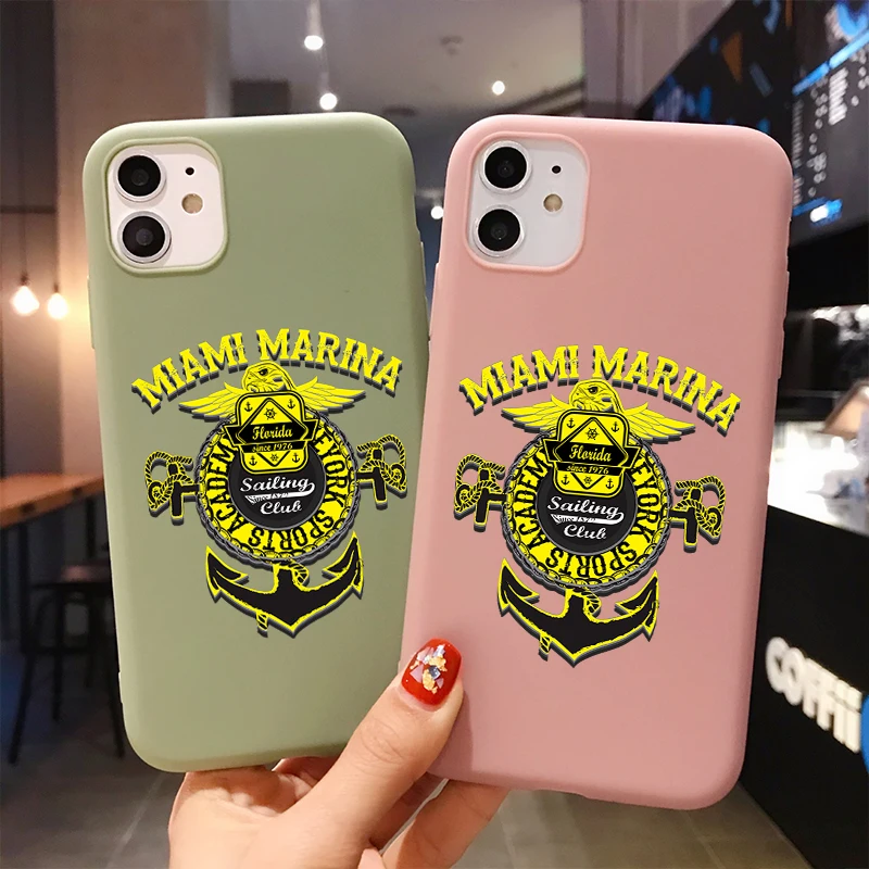 Мягкий чехол для телефона из ТПУ с изображением Майами Марины iPhone 11 Pro X XS XR MAX 7 8 6