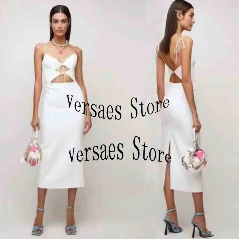 

Женское длинное платье с открытыми плечами, привлекательное облегающее платье на бретелях с пуговицами в виде морской звезды, роскошный ди...