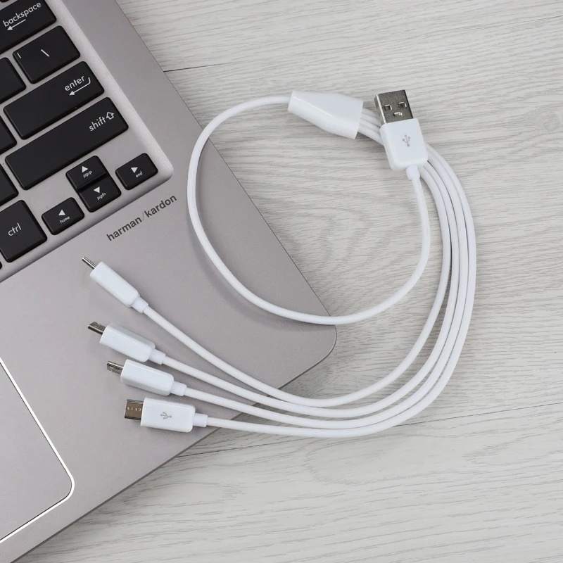 50 см 4 в 1 Micro USB зарядное устройство Кабель питания 4 Micro USB устройства сразу