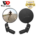 WEST BIKING велосипед Зеркало заднего вида 360 Вращение Регулируемый заднего вида горный MTB руль для шоссейного велосипеда, руль для зеркала, Аксессуары для велосипеда