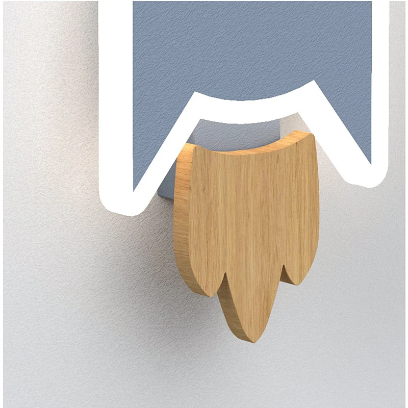 

Nordic Bedroom Wall Lamp LED Aluminum Rocket Shape Wall Sconce 90-260V Boys Girls' Children's Room Bedside Living Room Decor