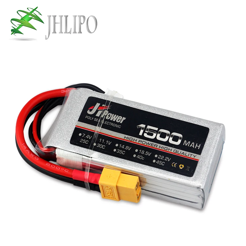 

Литий-полимерная батарея RC аккумулятор 1500mAh 45C 5S 18,5 V для радиоуправляемого дрона