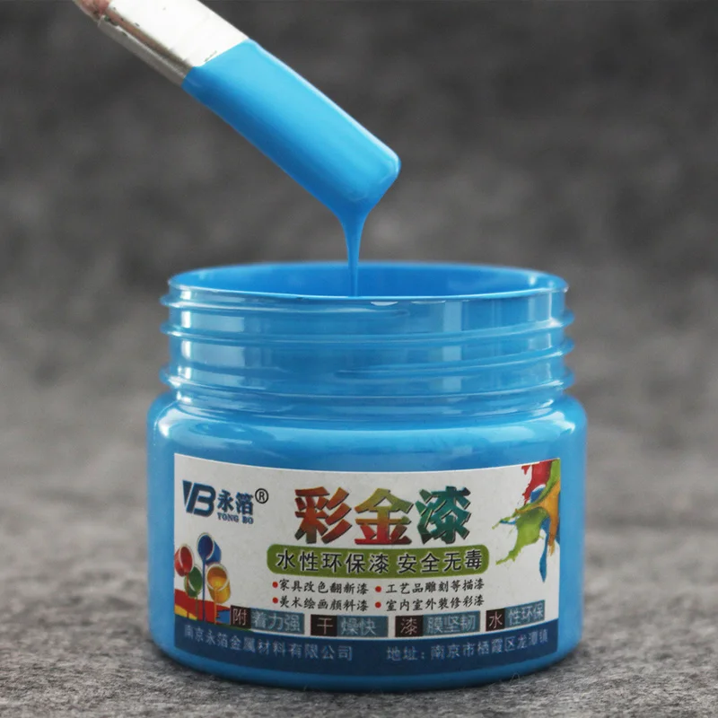 Синий деревянный лак акриловый краска на водной основе для деревянной ткани