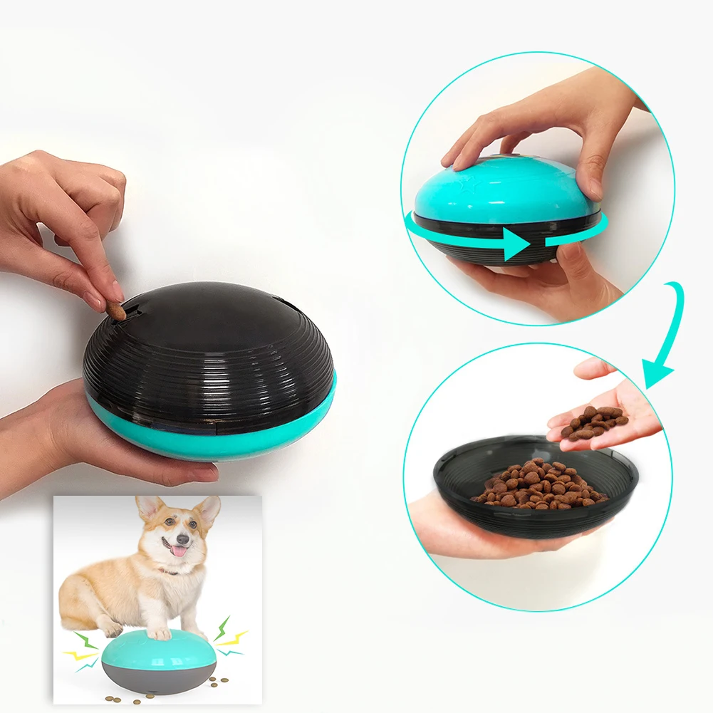 

Pet Leakage Food Bowl Molar Chewing Toys Puppy Teeth Cleaning Leakage Food Dispenser Ball Bowl Dog Dental Care Supplies