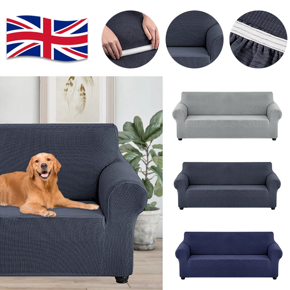 

Elastic Plain Solid Sofa Cover Stretch Tight Wrap All-Inclusive Sofa Cover Living Room Funda Sofa Couch Cover Waterproof Cover